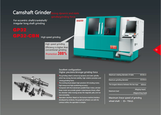 طاحونة الكاميرا CNC ، GP32-CBN آلة طحن الشعاع الكاميرا لمحرك الديزل الصلب ، الدراجة النارية ، شعلة الكاميرا المضخة