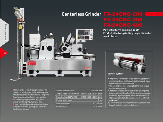 عالية الدقة CNC طاحونة بلا مركز قوية جدا طحن قوة شكل طحن للسبائك الصلبة FX-24CNC